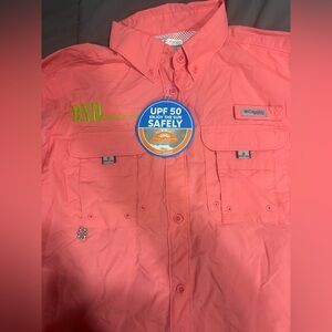 Columbia Coral Button-Up Shirt